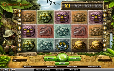 Gonzo's Quest NetEnt Slot Game