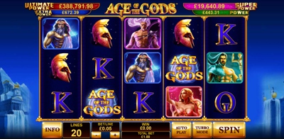 Age of Gods Playtech Casino Jackpot Game